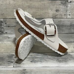 BIRKENSTOCK Gizeh Big Buckle Slide Sandal - White - Sz - 7-7.5.US/38.EU Women’s